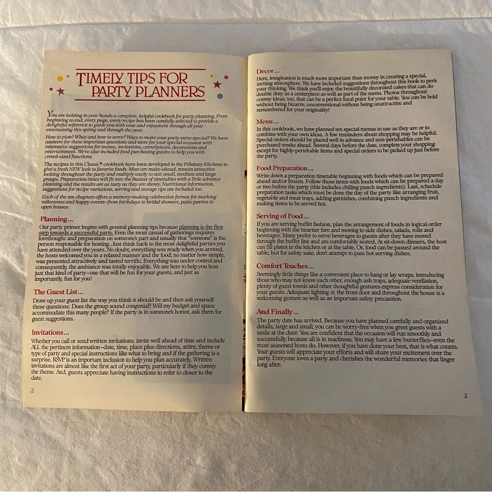 Vintage Party Fun Cookbook